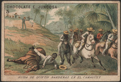 Quintin Banderas runing away from Camagüey