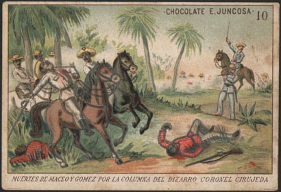 Generals Antonio Maceo and Maximo Gomez defeated and killed by colonel Cirujeda