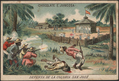 Spanish troops defending San Jose de las Lajas