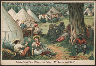 Military camp of Cuban general Maximo Gomez