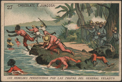General Velasco persecuting the Cuban rebel troops